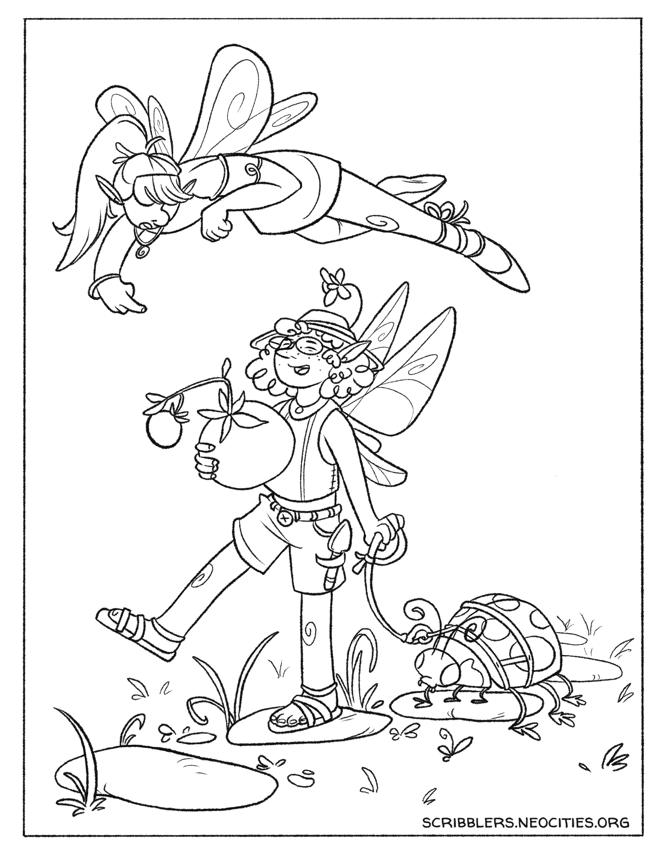 Fairies with Ladybug